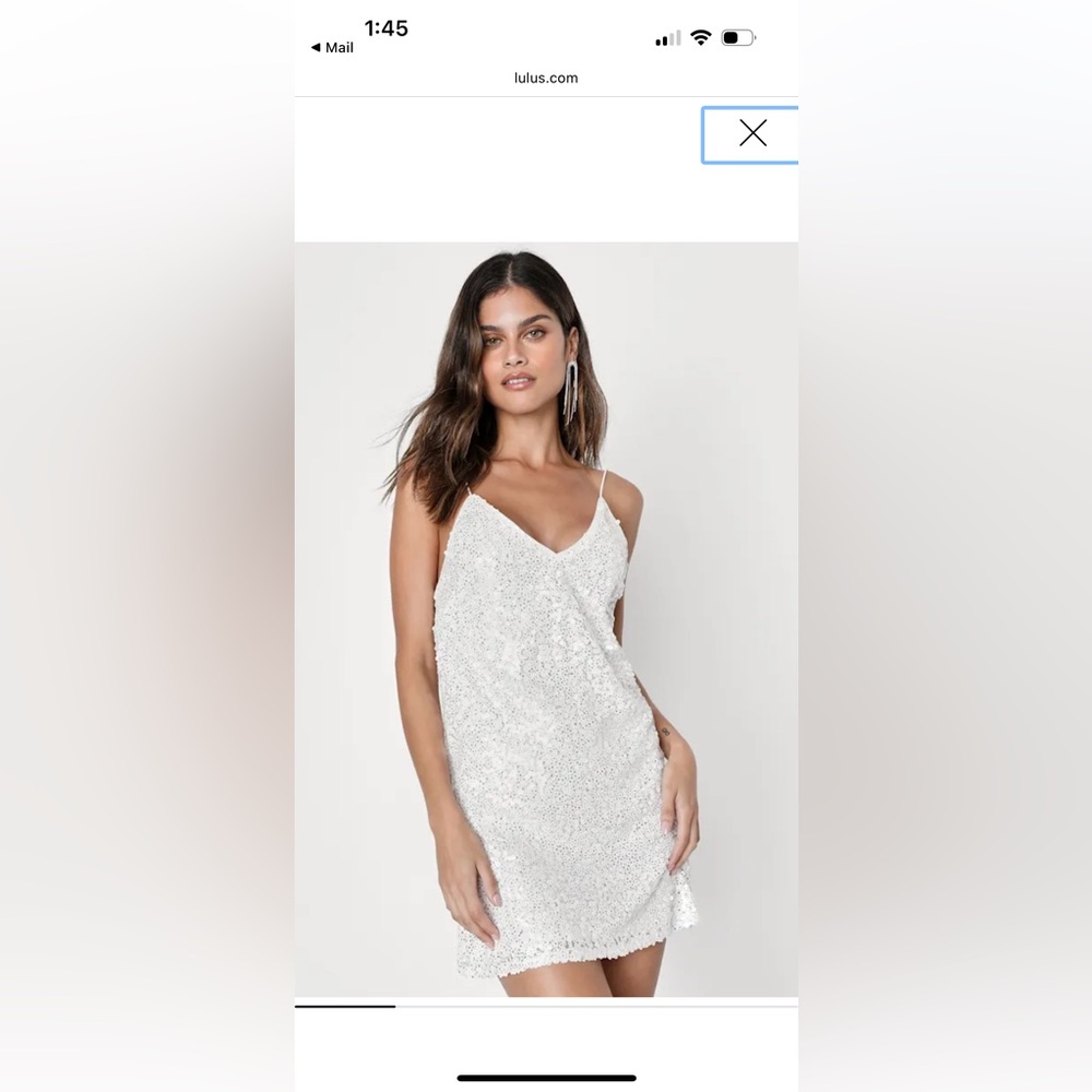 Lulu's White Mini Dress